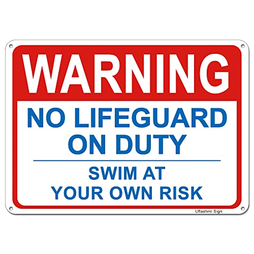 No Lifeguard on Duty Sign