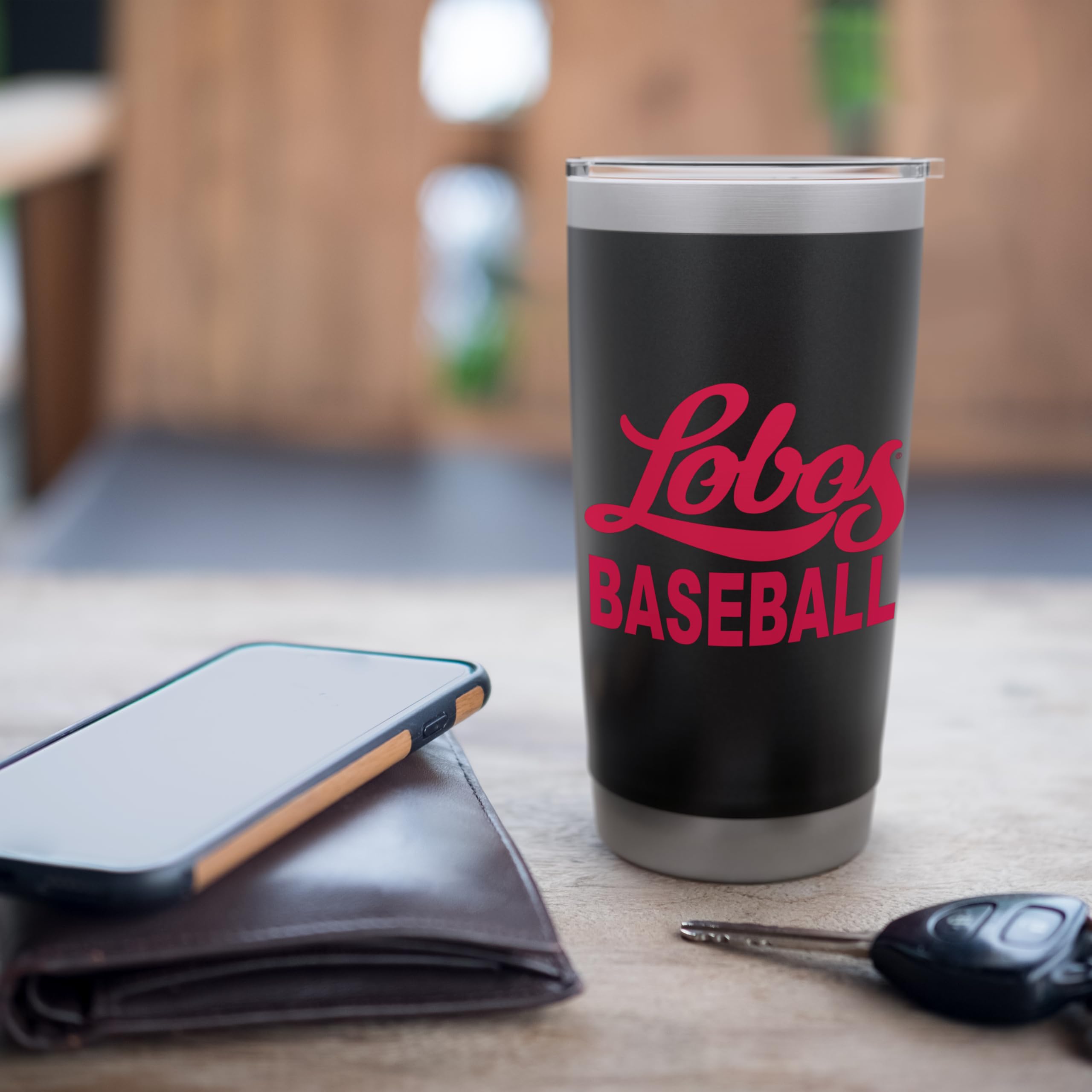 UNM Lobos Stainless Steel Insulated Tumbler 20oz - University of New Mexico Official Licensed Drinkware for Coffee, Tea & Cold Beverages - Perfect for Game Day, Campus Life & Office Use