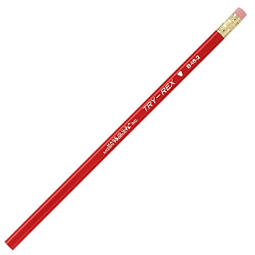 J.R. Moon Pencil JRMB46-12 Try-Rex Regular Pencils with Eraser - 12 Pack (12 Dozen) - Perfect for School, Office & Art Projects