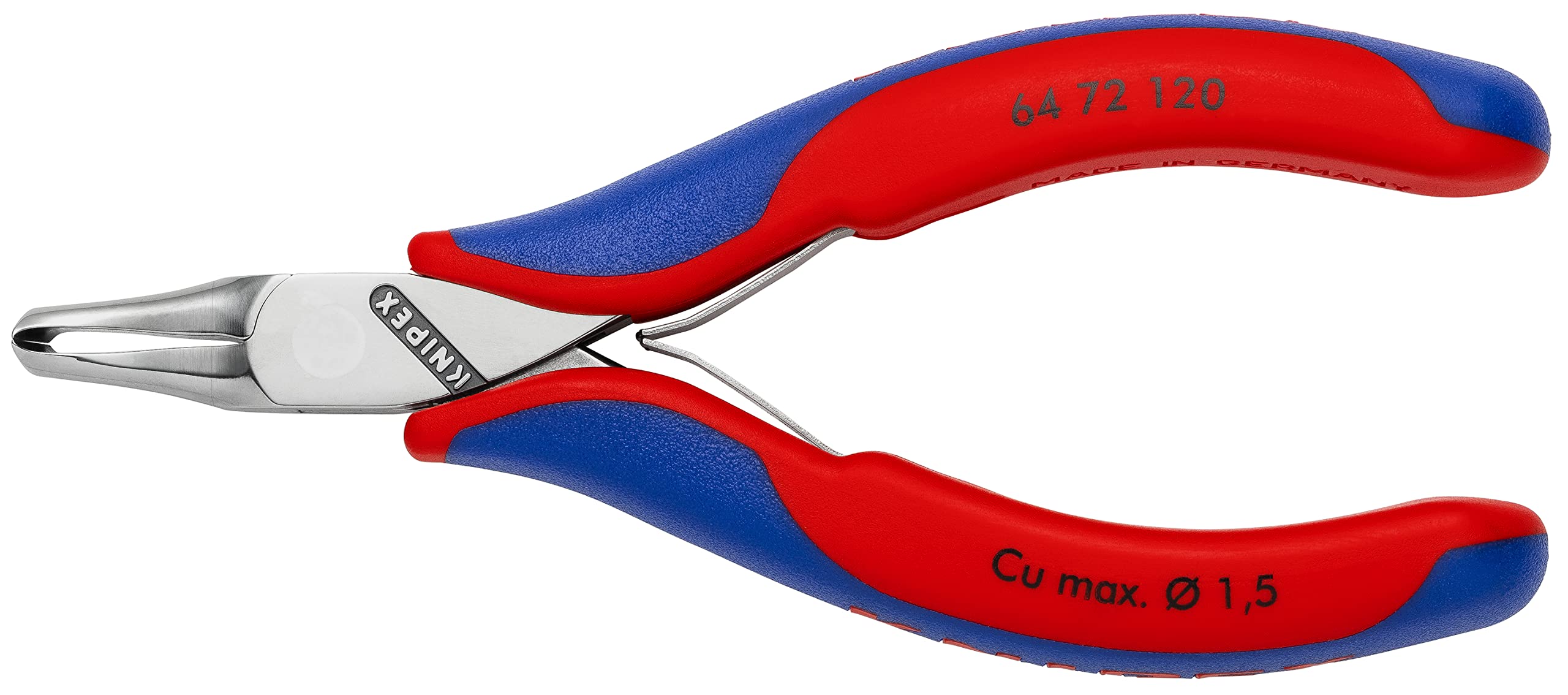 Knipex 64 72 120 Electronics End Cutting Nippers - Precision Wire Cutters for Electronics, Jewelry & Crafts - Ideal for DIY Projects, Electrical Work & Small Wire Cutting