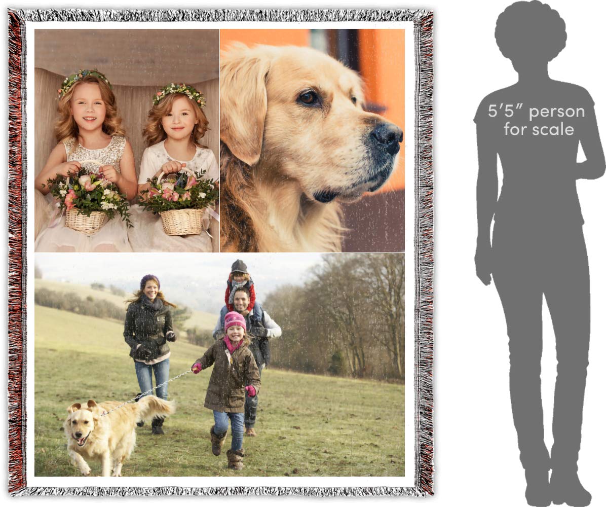 Personalized Photo Woven Blanket - Custom 50