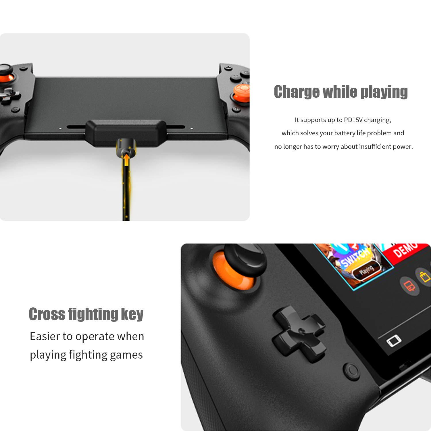 HEATFUN Wireless Pro Controller for Nintendo Switch - Large Ergonomic Gamepad with HD Vibration, Motion Controls & Screenshot Button | Perfect for Mario Kart, Zelda & Multiplayer Gaming