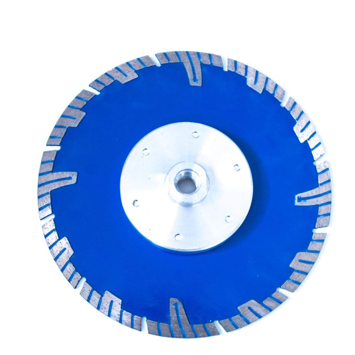 9-Inch Diamond Saw Blade with Flange - Cold-Pressed Segmented Turbo Wave Design (1-Piece) - Perfect for Cutting Concrete, Brick, and Stone in Construction & DIY Projects