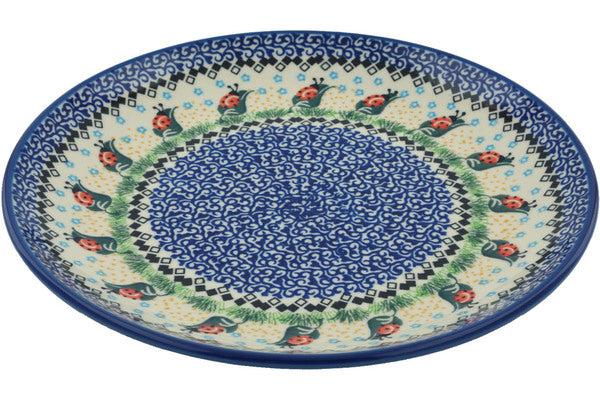 10-Piece Ladybug Leaves Dinner Plate Set - Elegant and Durable Porcelain Plates for Everyday Dining, Parties, and Home Decor