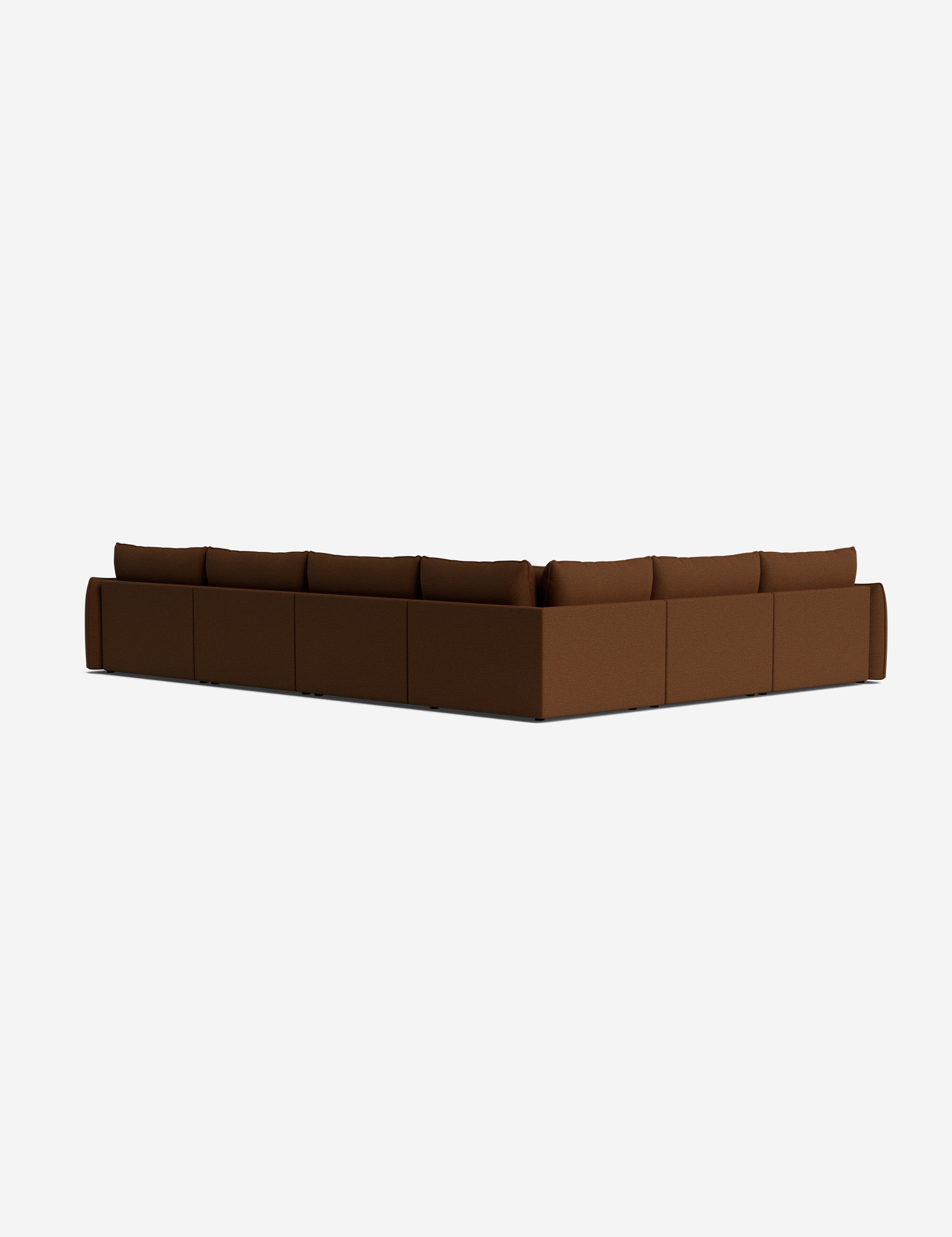 Balmer Modular Corner Sectional Sofa with Ottoman - Modern L-Shaped Living Room Furniture for Small Spaces | Perfect for Apartments, Condos & Family Gatherings