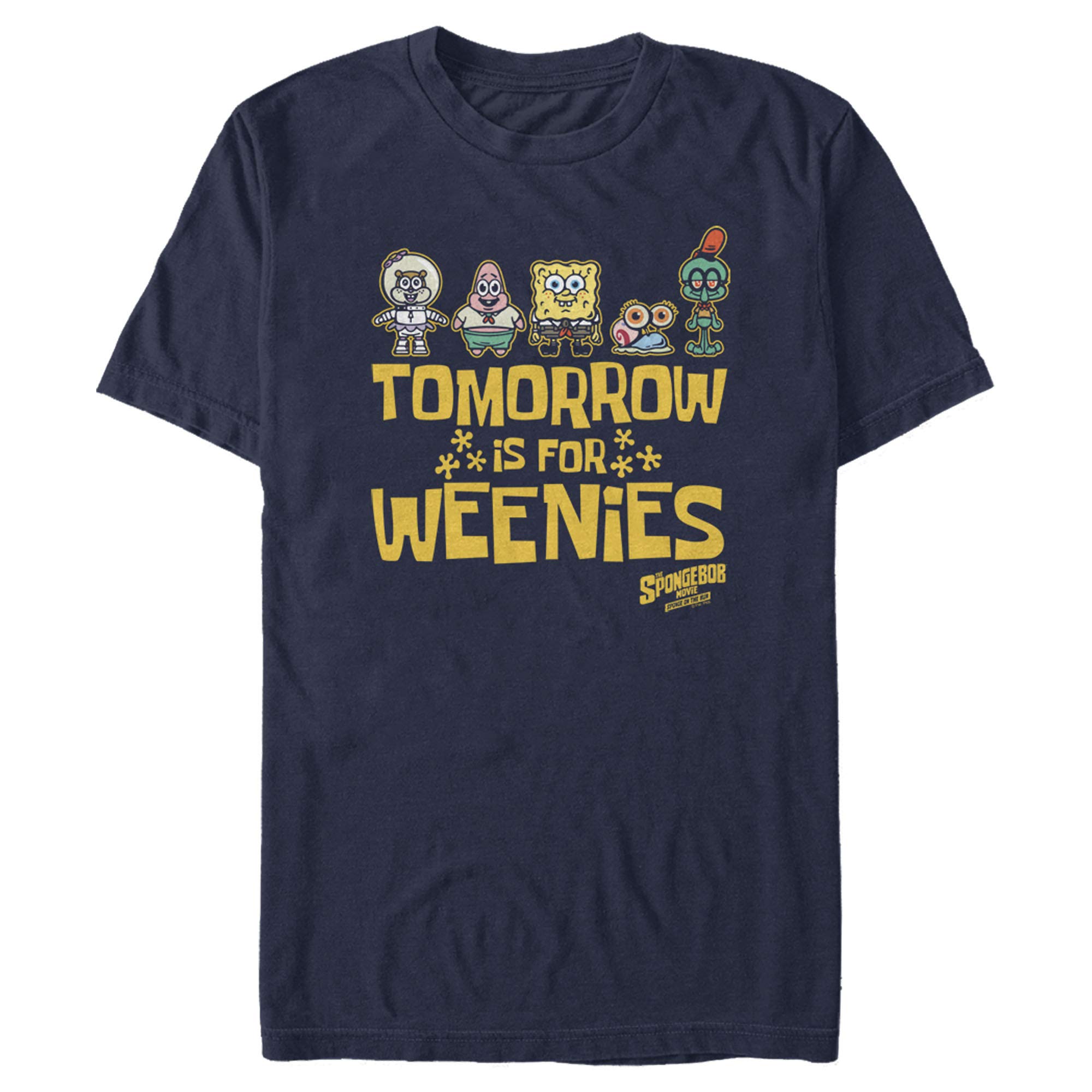 SpongeBob SquarePants Men's Graphic T-Shirt - Tomorrow Weenies Friends Design | Casual Wear, Cosplay, Gift for Fans