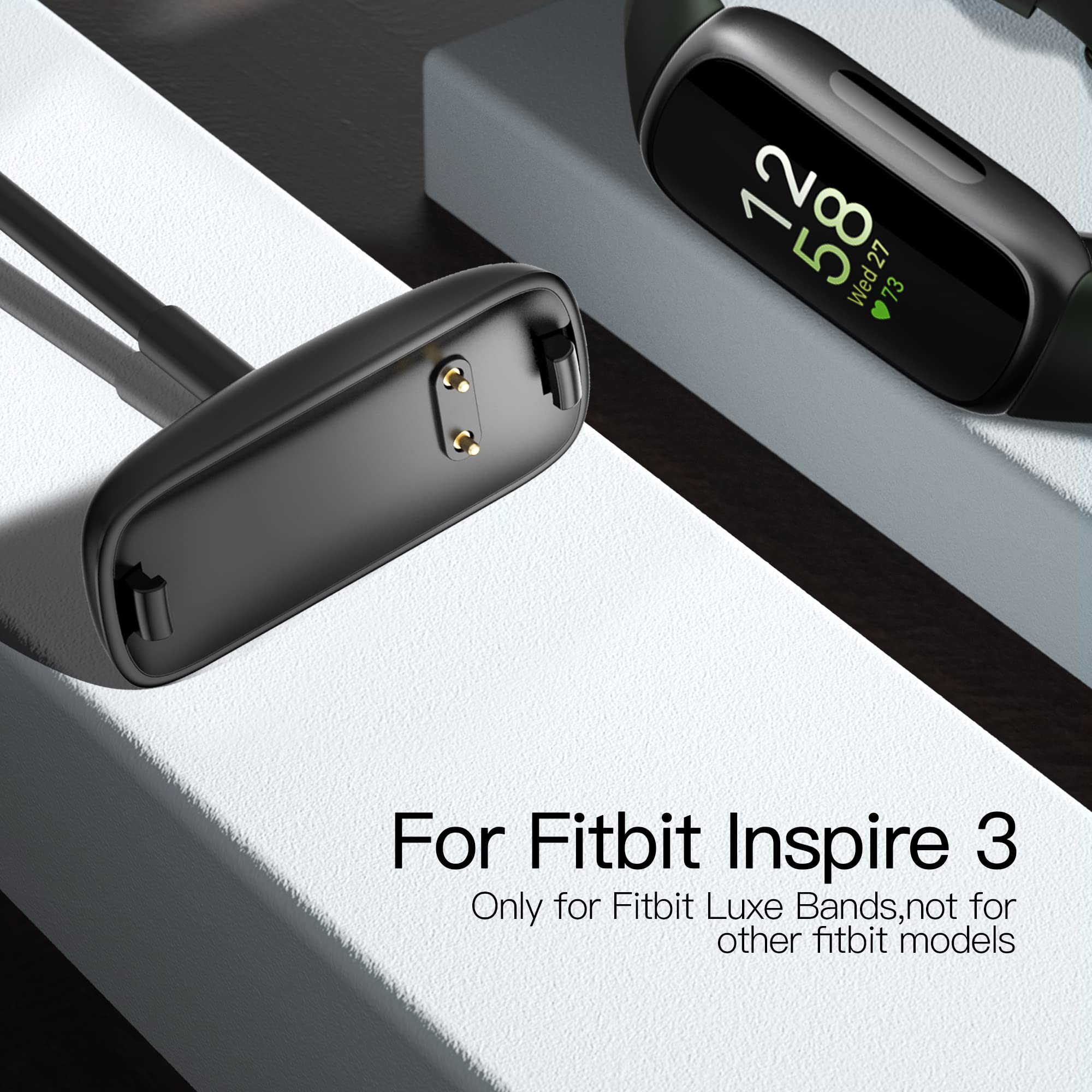 Original Title: Charger Cable Compatible for Fitbit Inspire 3 (1 Pack)   Optimized Title: Fitbit Inspire 3 Charger Cable - Fast Charging USB Cable Replacement (1 Pack) - Perfect for Home, Office & Travel Use