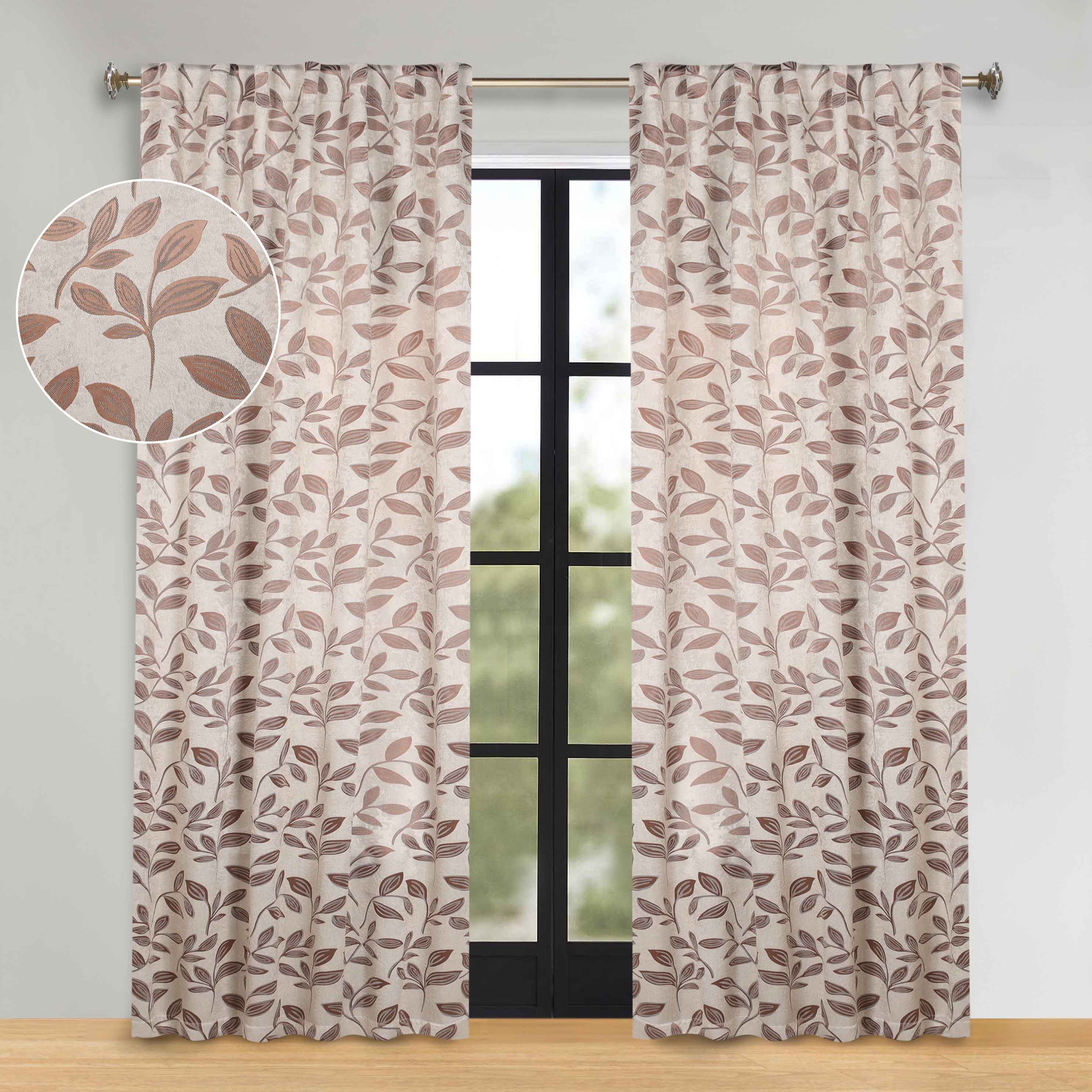 Premium Blackout Curtains for Bedroom - Super Soft Thermal Insulated Room Darkening Drapes with Back Tab Design (Set of 2 Panels) - Perfect for Nursery, Home Theater & Shift Workers