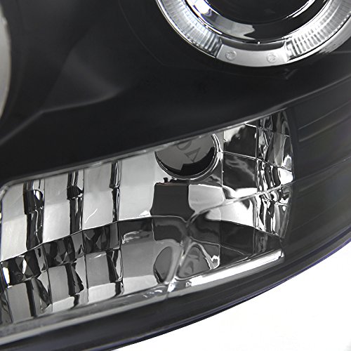 Spec-D Tuning 2LHP-RAM06JM-TM LED Halo Black Projector Headlights for Dodge Ram - High Performance Lighting Upgrade for Night Driving & Off-Road Adventures
