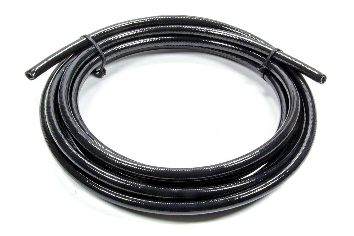 Fragola 4AN PTFE Fuel Hose with Black Cover - 20ft High Pressure Braided Stainless Steel Line for Automotive, Racing, and Marine Applications