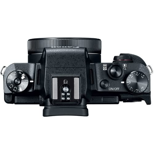 Canon PowerShot G1 X Mark III Digital Camera (2208C001) - 24.2MP APS-C Sensor, 3x Optical Zoom, Wi-Fi & Bluetooth - Includes 64GB Memory Card, NB13L Battery, Corel Photo Software, Charger, Card Reader, Deluxe Soft Bag, Flex Tripod (Renewed) - Perfect for Travel Photography, Vlogging & Professional Shoots