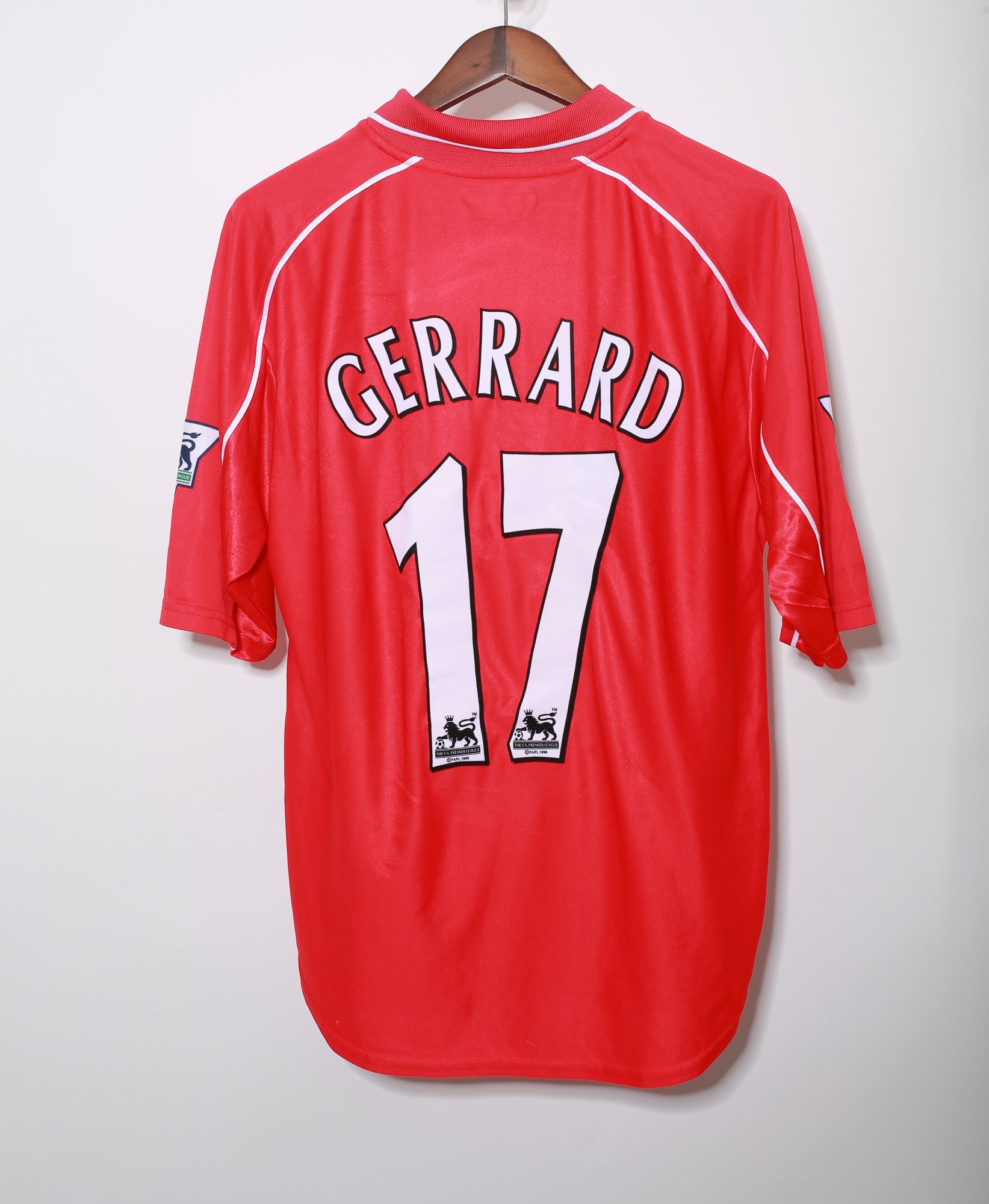 2000-2001 Liverpool FC Steven Gerrard Home Jersey Size XL - Authentic Vintage Football Shirt for Fans & Collectors - Perfect for Match Days, Gifts & Memorabilia Display