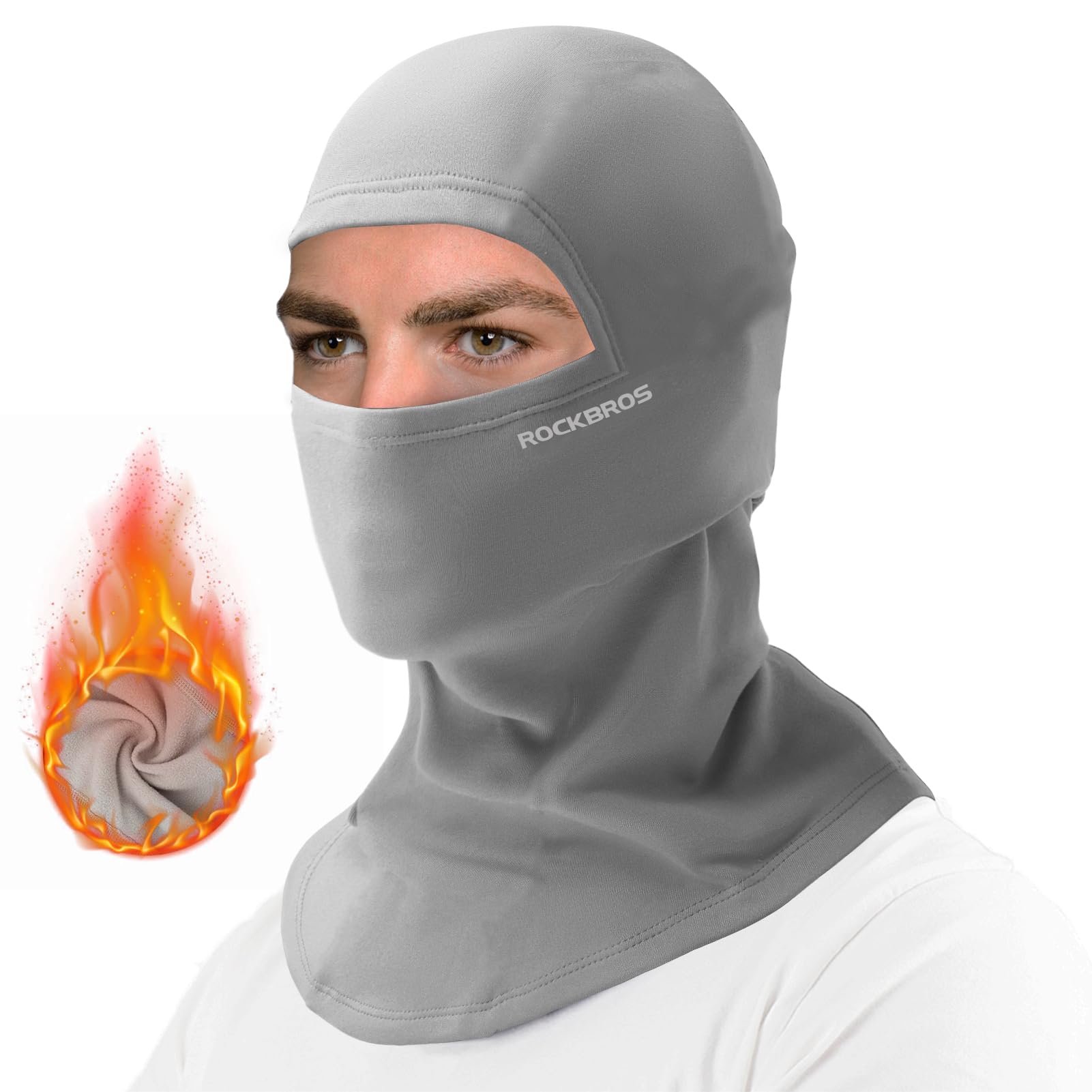 ROCKBROS Cold Weather Balaclava Ski Mask - Windproof Thermal Winter Face Mask for Men & Women - Cycling, Skiing, Snowboarding, Motorcycle Riding & Outdoor Activities