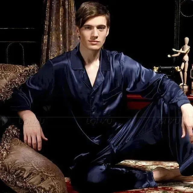 Men's Cotton Pajama Set - Soft & Comfortable Sleepwear for Relaxation & Lounging - Perfect for Nighttime Comfort and Home Wear
