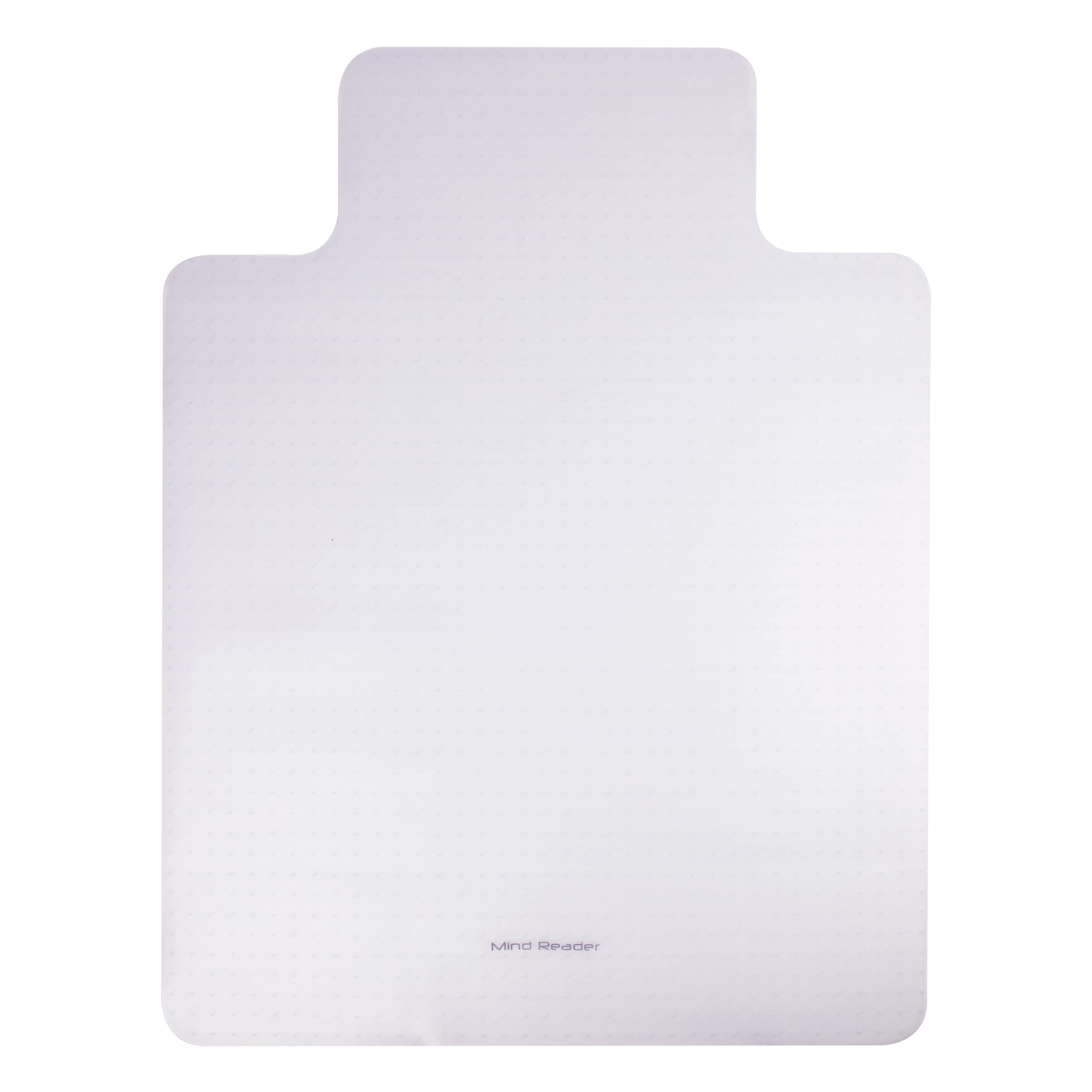 Mind Reader PVC Chair Mat for Carpet - 47.5x35.5 Inch, Clear (Set of 2) - Office & Home Use