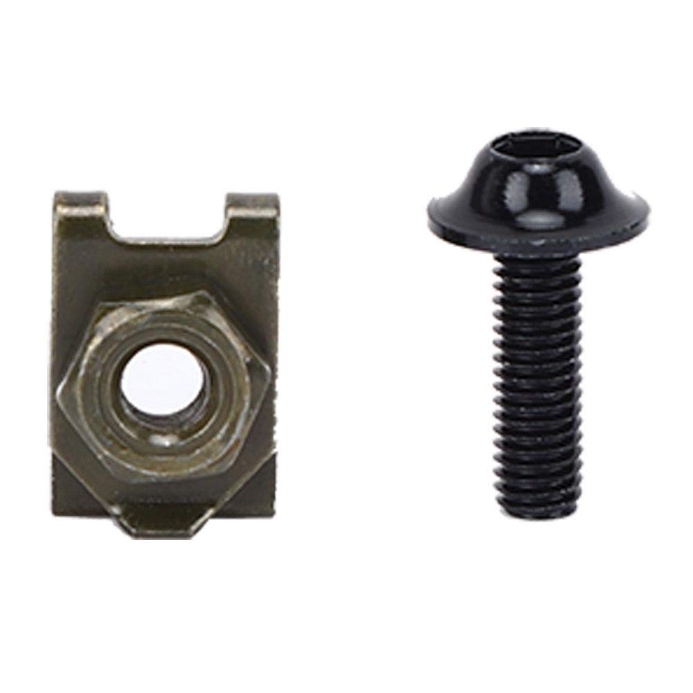 M5 Motorcycle Fairing Bolt Kit - 10Pcs Black Fasteners for Bike Body Panels