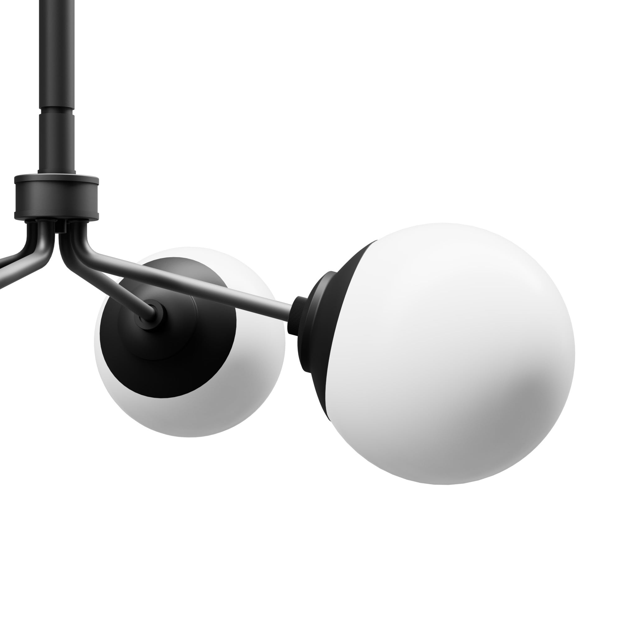 Hunter Fan Company 19017 Hepburn 5-Light Chandelier in Matte White Finish - Elegant Ceiling Lighting Fixture for Dining Room, Living Room & Bedroom