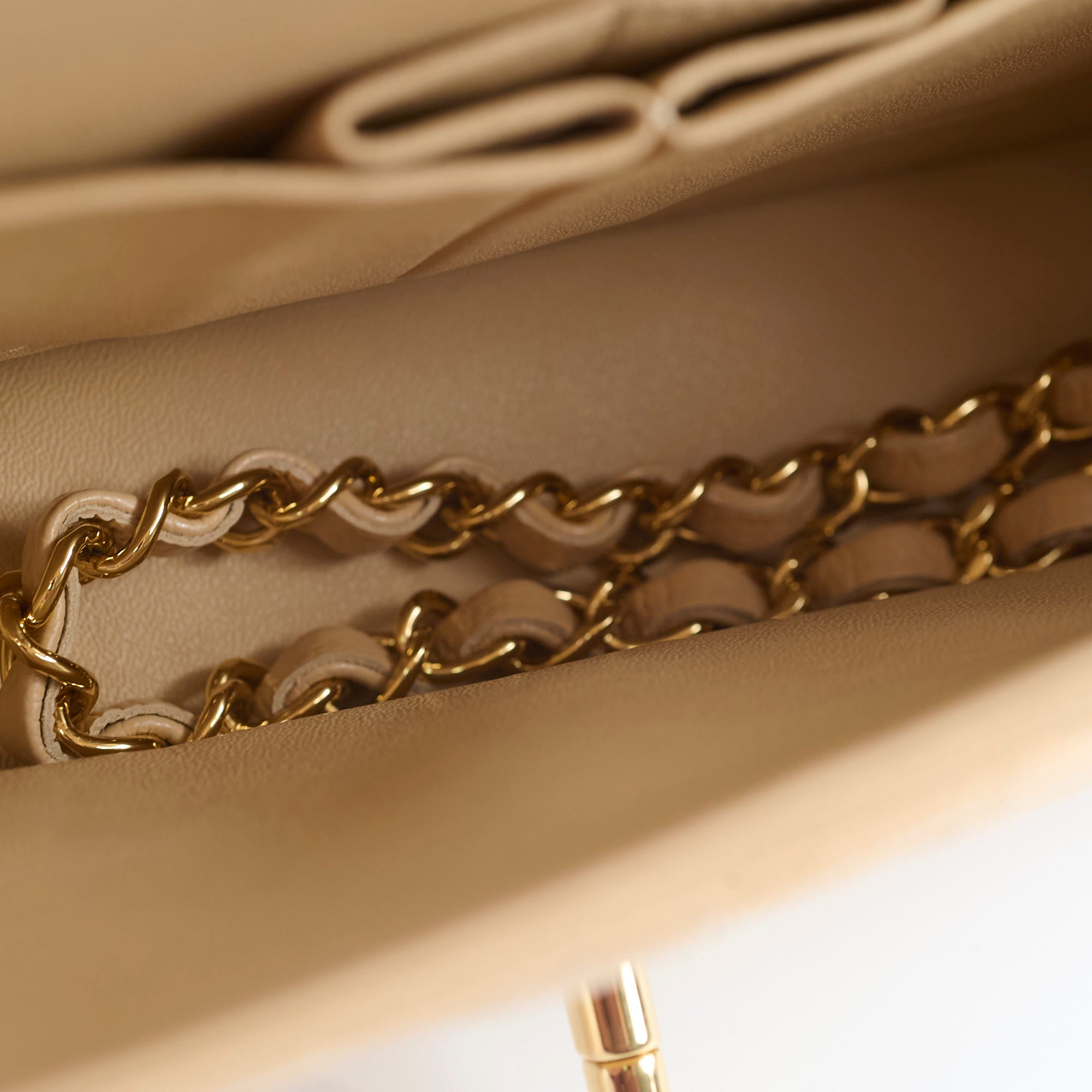 Chanel Classic Double Flap Bag in Caviar Leather Beige Gold Hardware - Timeless Luxury Handbag for Women, Perfect for Work, Evening Events & Special Occasions