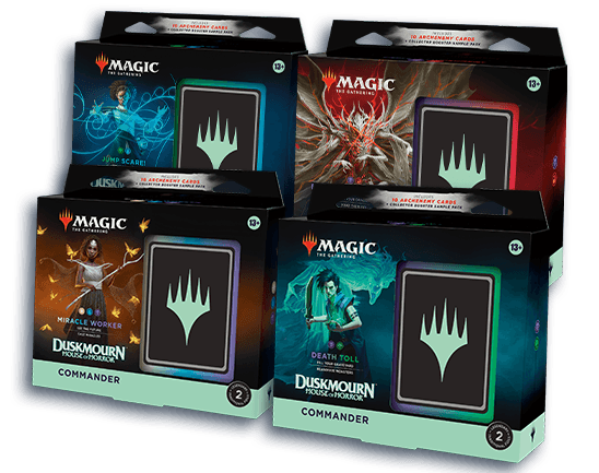 Magic: The Gathering Duskmourn: House of Horrors Commander Deck Bundle - Horror-Themed MTG Cards for Strategic Gameplay & Collecting