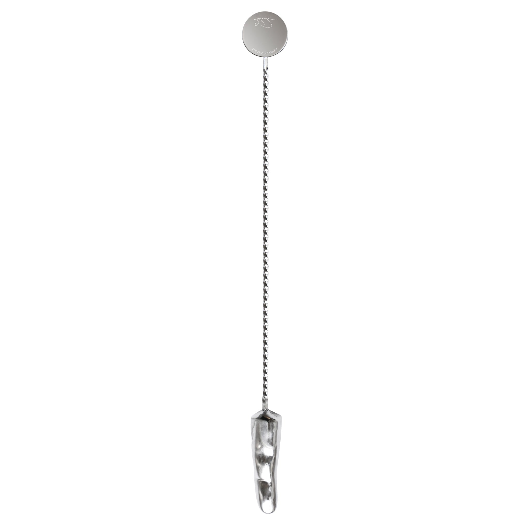 GAZ REGAN Negroni Cocktail Stainless Steel Finger Stirrer Bar Tool - 35cm Mixing Stick for Cocktails, Martinis, and Whiskey Drinks - Perfect for Home Bars and Professional Bartenders