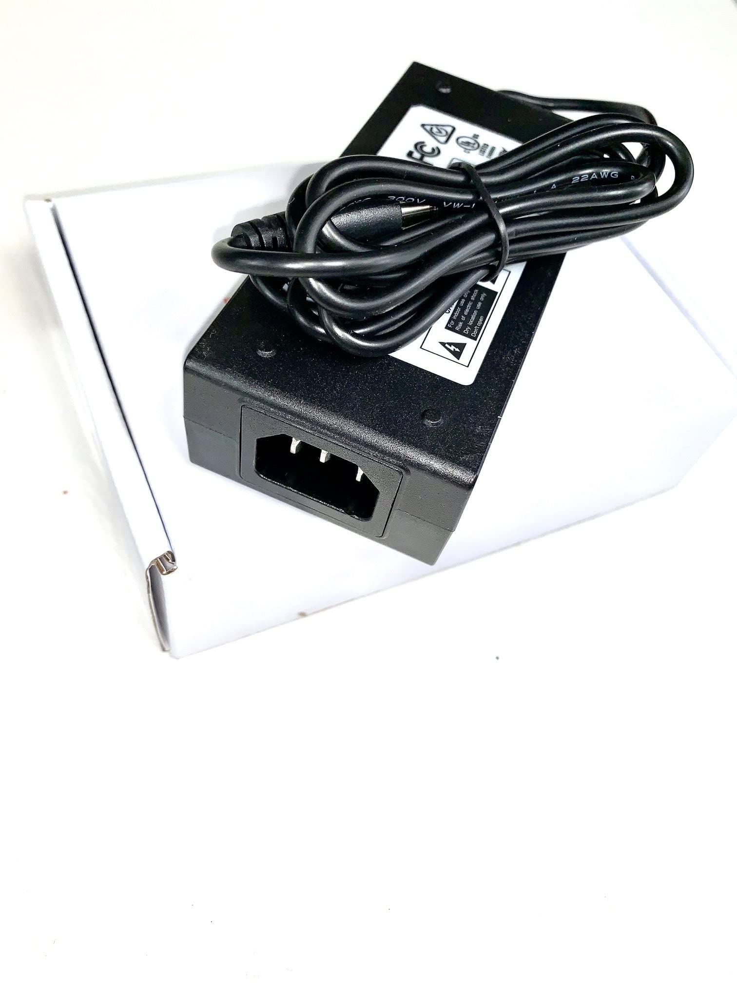 UL Listed OMNIHIL 8ft AC/DC Power Adapter for iDPRT SP320 Thermal Label Printer - Perfect for Shipping, Warehouse & Retail Label Printing