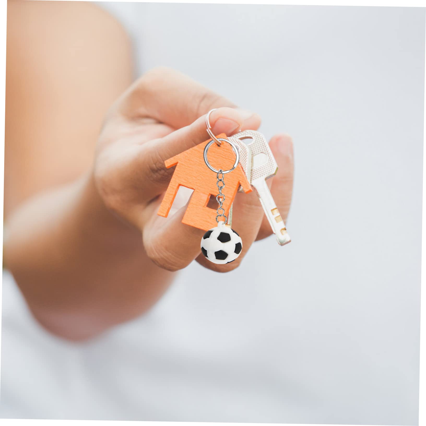 BESPORTBLE 3 Sets Football Keychain - Sports Team Keyring Charms with 36 Mini Football Decorations for Soccer Fans - Perfect for Gifts, Backpacks, and Game Day Accessories
