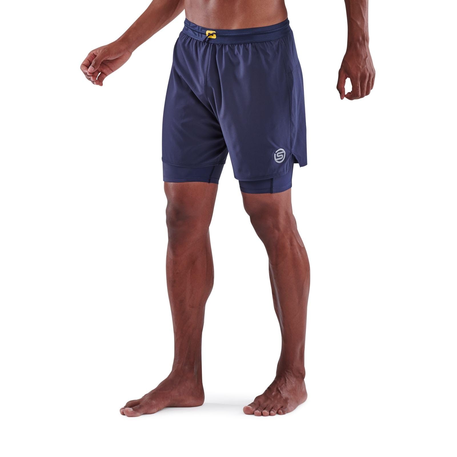 Men's Compression Tights & Shorts Hybrid - Skins Series-3 Superpose 2-in-1 Performance Gear for Running, Gym & Sports Recovery