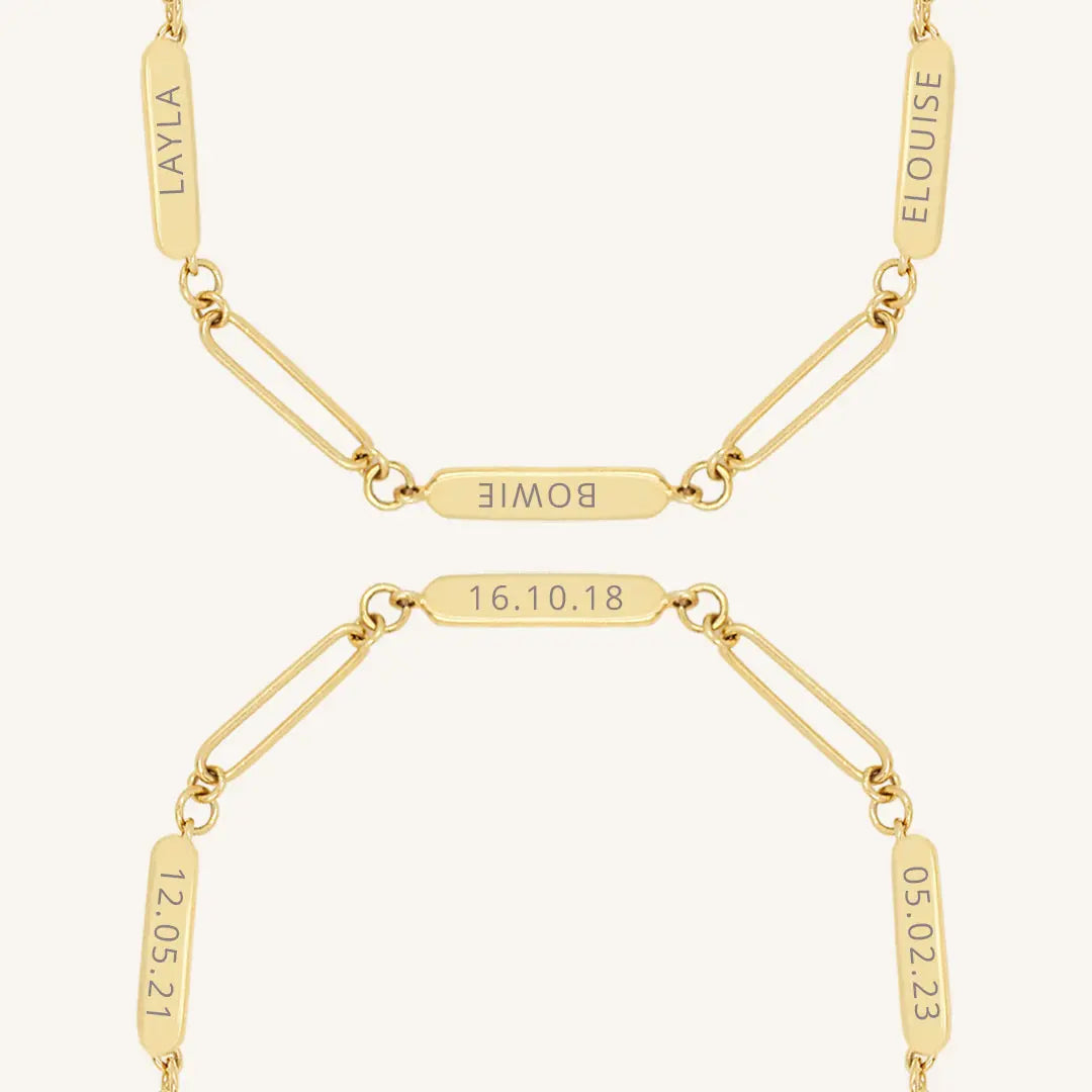 Stylish Etch Chain Bracelet with 3 Panels - Trendy Layered Jewelry for Women - Perfect for Casual Wear, Parties & Gifting