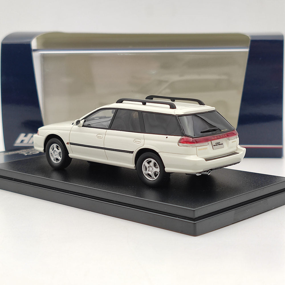 1/43 Subaru Legacy Grand Wagon 1996 White Resin Model Car - Collectible Diecast Vehicle for Adults, Perfect Gift for Car Enthusiasts - Display for Home, Office, or Car Show Collection