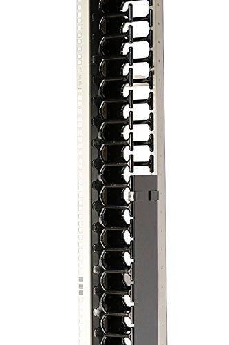 42U Vertical Plastic Cable Manager for Server Racks & Cabinets - Durable Cable Organizer for Data Centers, Network Closets & Office Wiring - RAISING ELECTRONICS