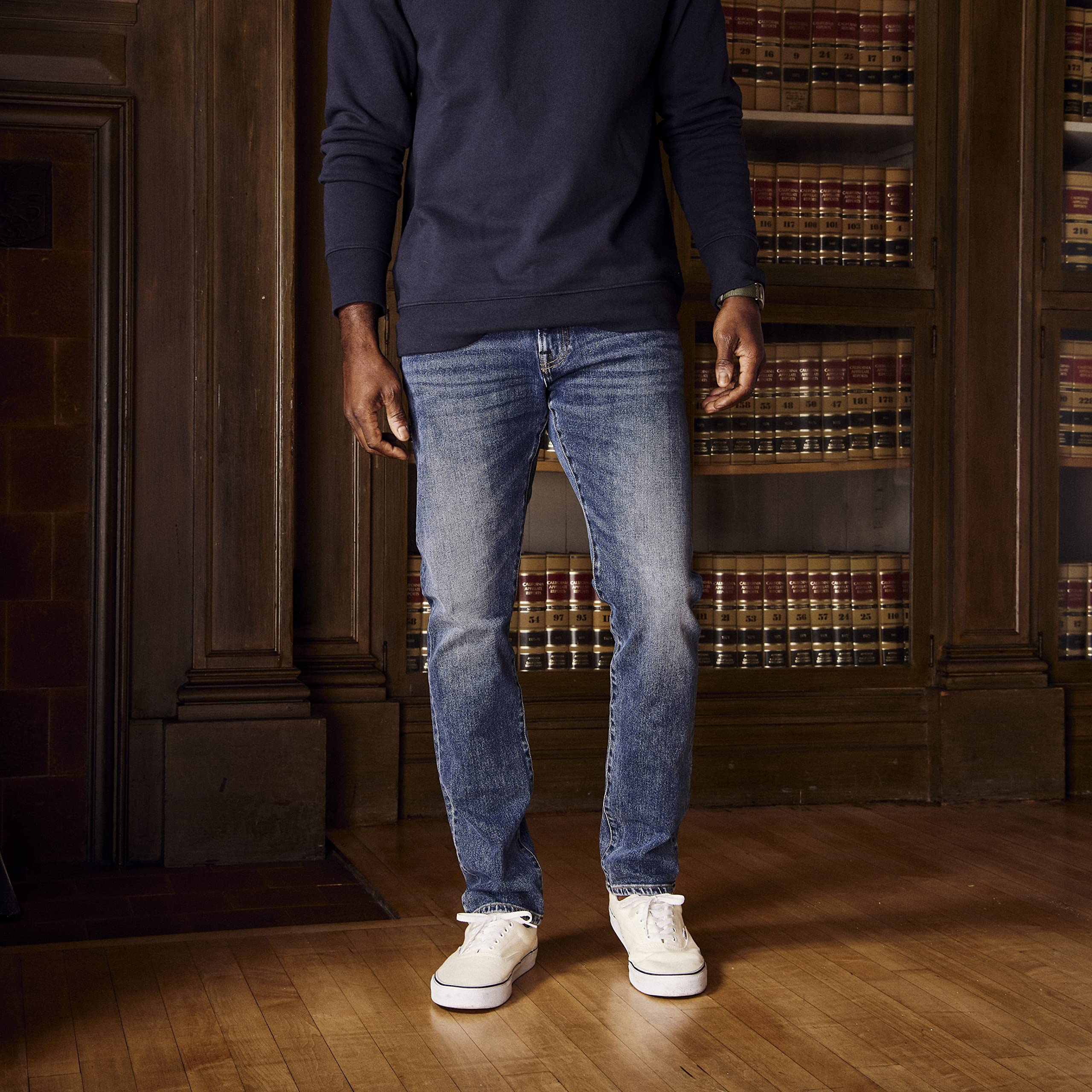 **Huckberry Flint and Tinder Men's Stretch Denim Jeans - Comfortable 5-Pocket Design for Everyday Wear | Perfect for Casual Outfits, Work & Travel**