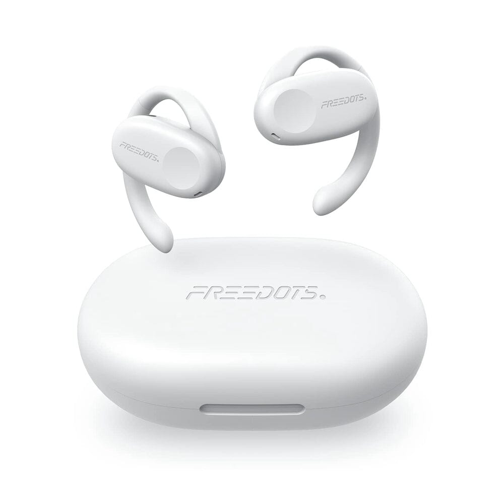 FREEDOTS C1 Bluetooth 5.1 True Wireless Open Ear Earbuds - Hands-Free Calling, HD Sound for Running, Cycling & Office Work