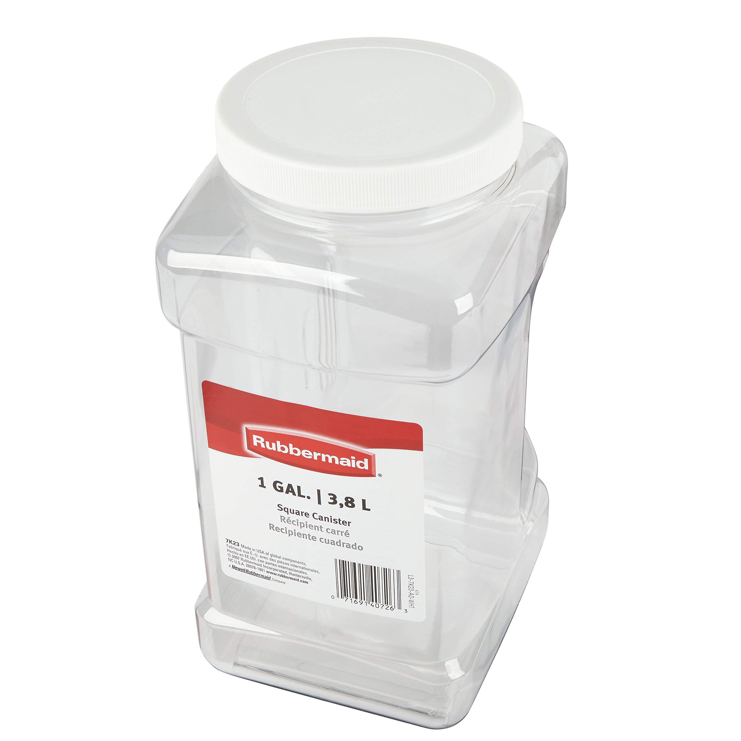 Rubbermaid 1-Quart Square Food Storage Containers with Lids - Airtight, BPA-Free Plastic Jars for Meal Prep, Pantry Organization & Leftovers - Perfect for Kitchen, Office & Picnics
