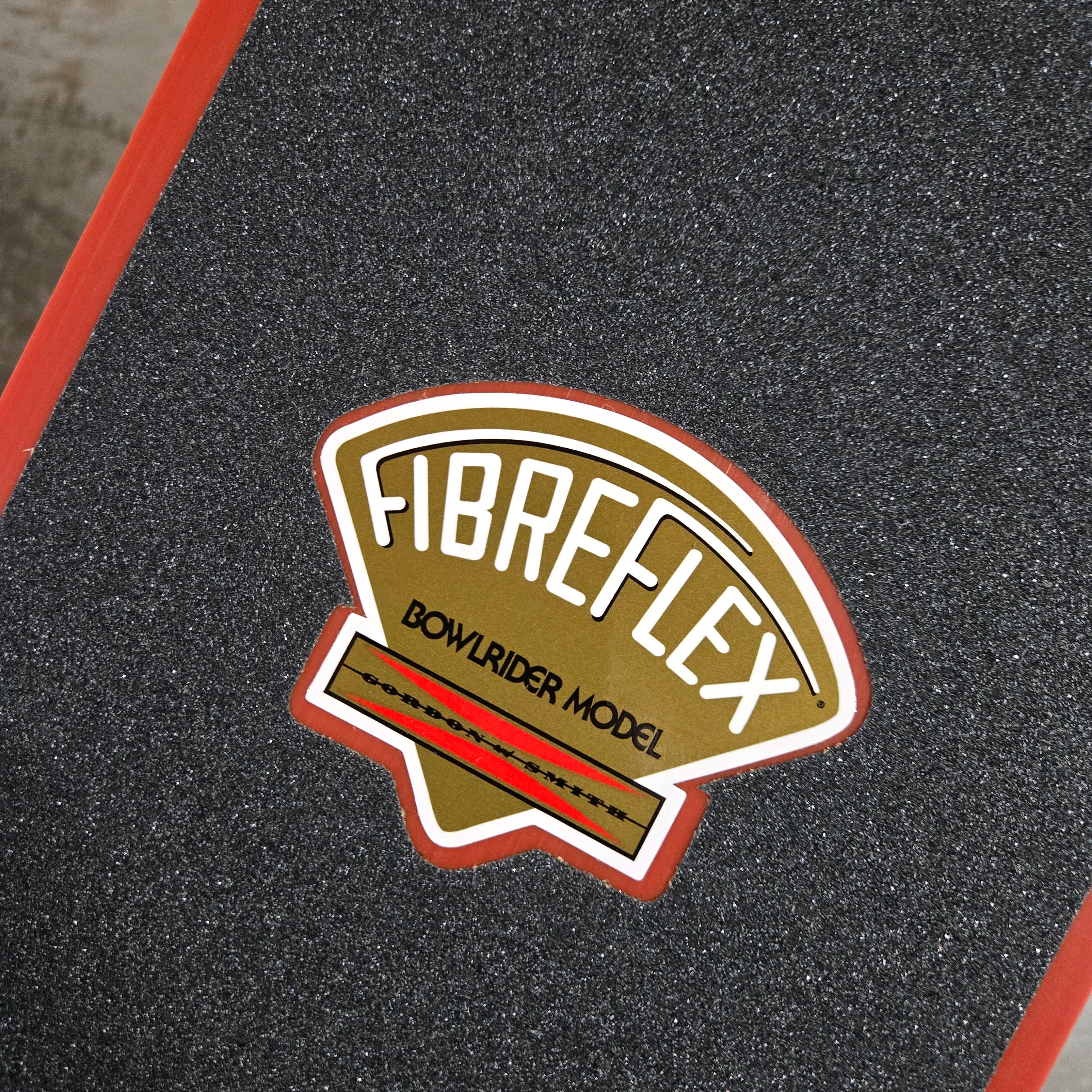 G&S Gordon and Smith Fibreflex Bowlrider Skateboard - Grey Abstract Design with Red Top for Street & Park Skating | Perfect for Beginners & Pro Skaters
