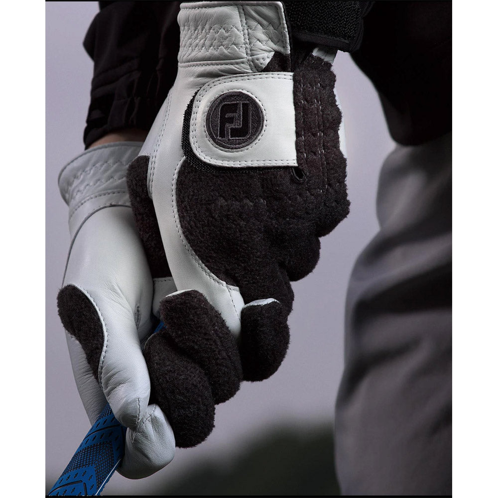 FootJoy StaSof Winter Men's Golf Gloves - Premium Leather Pair for Cold Weather Golfing | Perfect for Winter Golf Tournaments & Practice Sessions