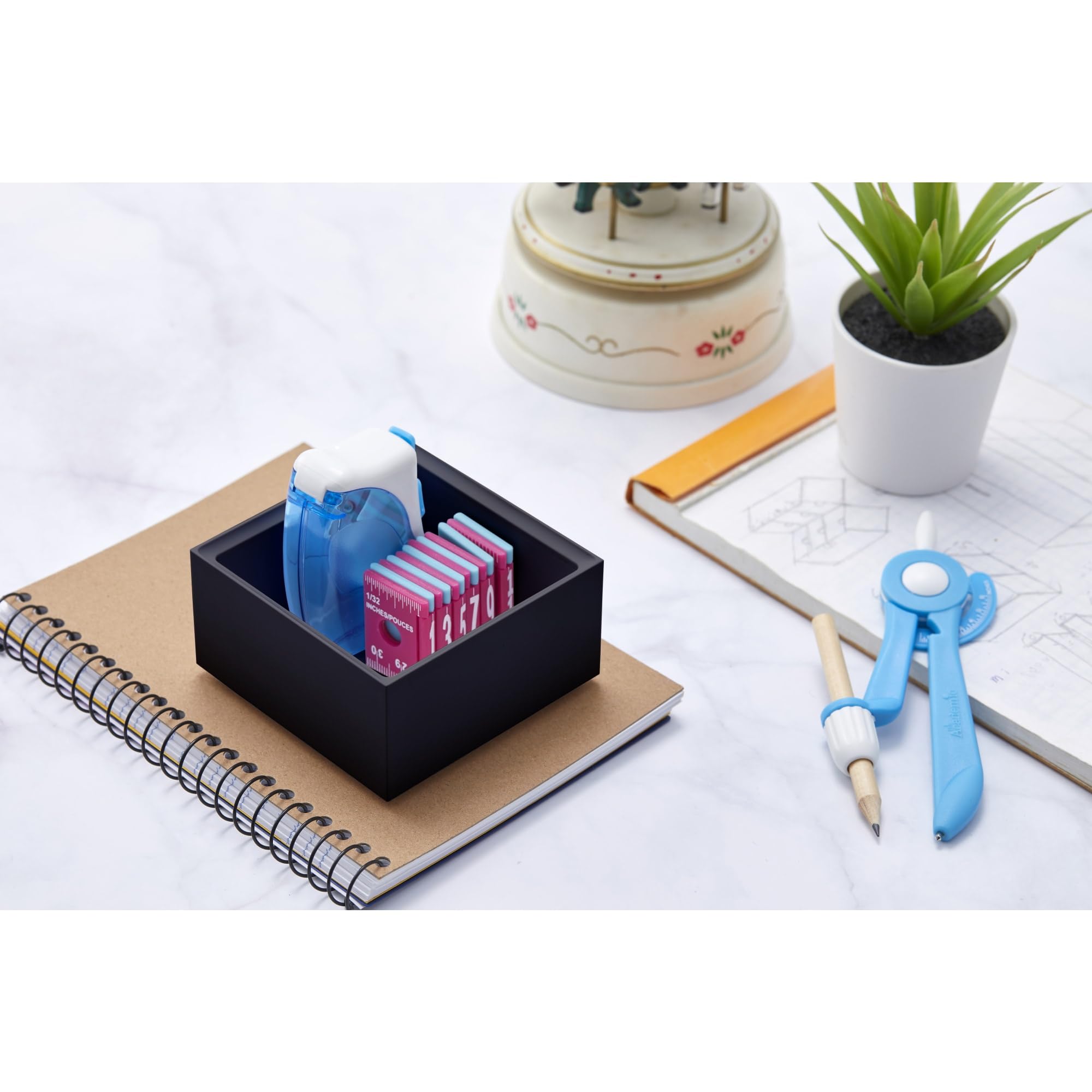 Bostitch Office Konnect Desk Organizer Accessory Tray - Black Desktop Storage Solution for Pens, Paper Clips & Office Supplies | Perfect for Home Office, Workstation & School Desk Organization