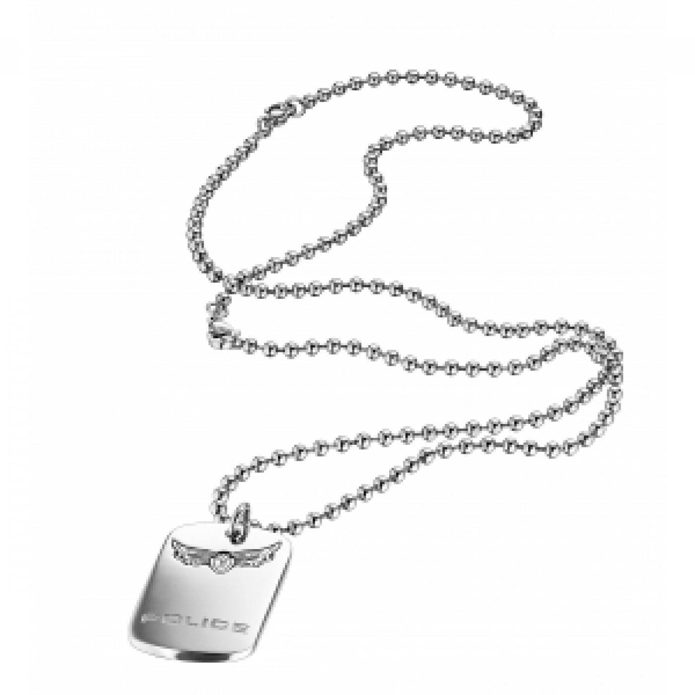 Police Storm Pendant Necklace for Men - Stainless Steel Gothic Cross Chain with Black Cord - Perfect for Biker, Rocker, and Gothic Fashion Accessories