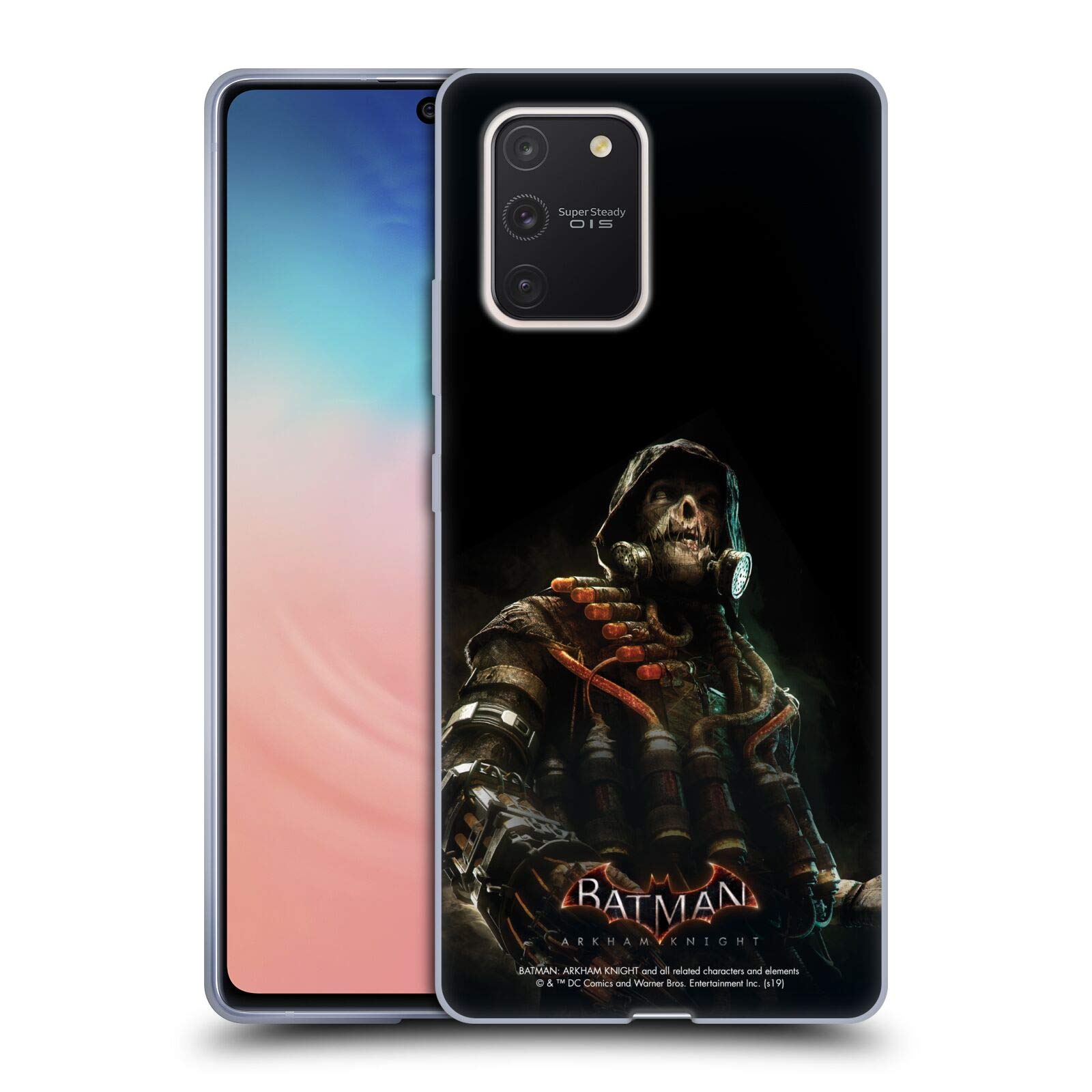 Batman Arkham Knight Scarecrow Soft Gel Case for Samsung Galaxy S10 Lite - Officially Licensed by Head Case Designs, Perfect for Gaming Enthusiasts and Comic Fans