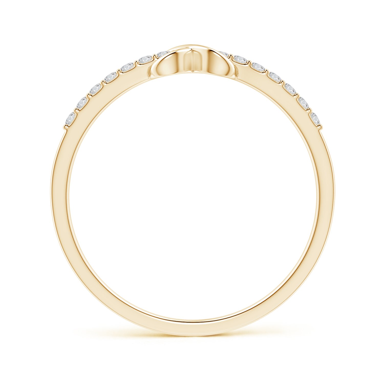 Lab-Created Diamond Infinity Promise Ring for Women - 14K Solid Gold or 925 Sterling Silver (0.14ctw, H Color, SI2 Clarity) - Valentine's Day, Anniversary, Engagement Gift Idea - Perfect for Romantic Occasions & Special Moments