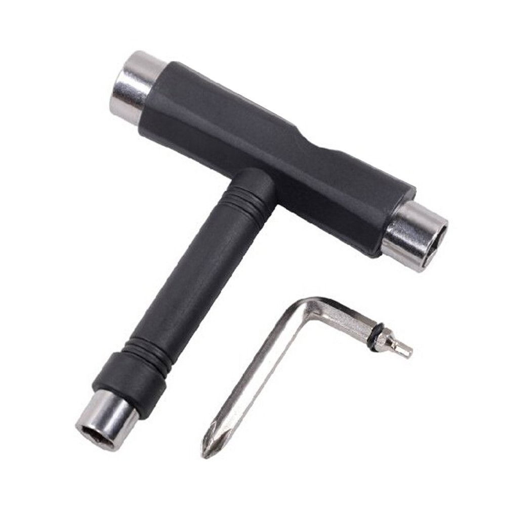 All in One Skateboard Tool - Multi-Function Portable T/Y Tool for Penny Board & Longboard Maintenance | Perfect for On-the-Go Skateboard Repairs & Adjustments