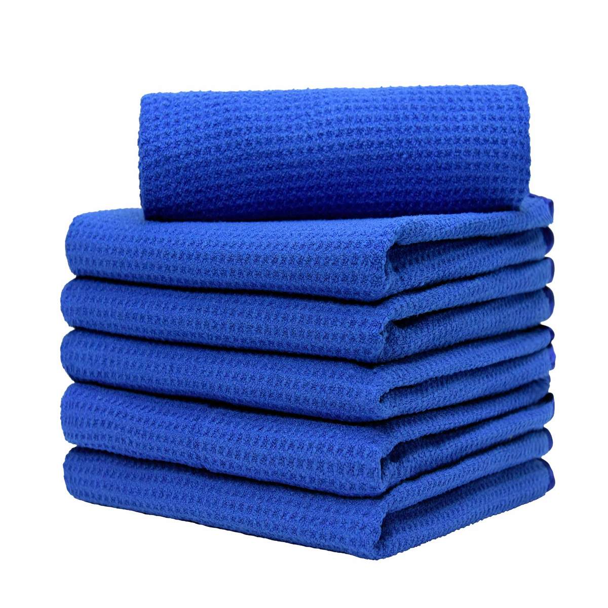 Premium Waffle Weave Microfiber Towel Set - 16x24 Inches, 380GSM, Ultra Absorbent & Quick Dry (Pack of 3) - Perfect for Gym, Spa, Beach & Bathroom Use