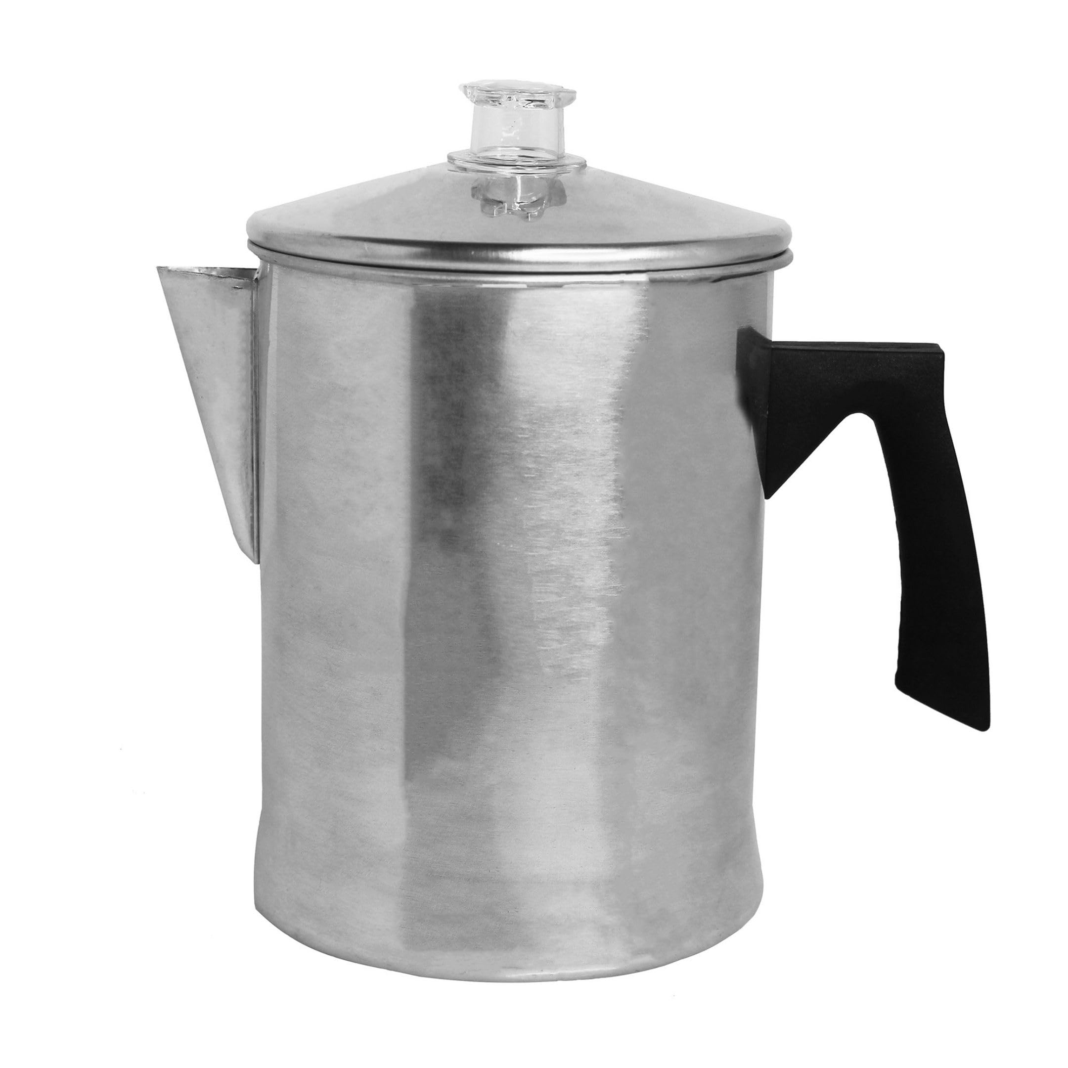 Mirro Aluminum Stove Top Percolator - 9 Cup Silver Coffee Maker for Gas & Electric Stoves | Perfect for Camping, Home Brewing & Outdoor Adventures