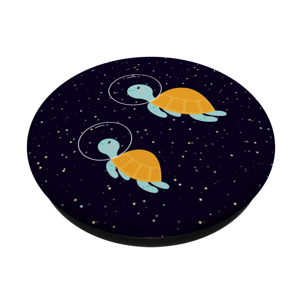 Adorable Sea Turtle Astronaut Mom & Baby PopSockets Phone Grip & Stand - Space-Themed Phone Accessory for iPhone, Samsung & Tablets - Perfect for Space Lovers & Ocean Conservation Supporters