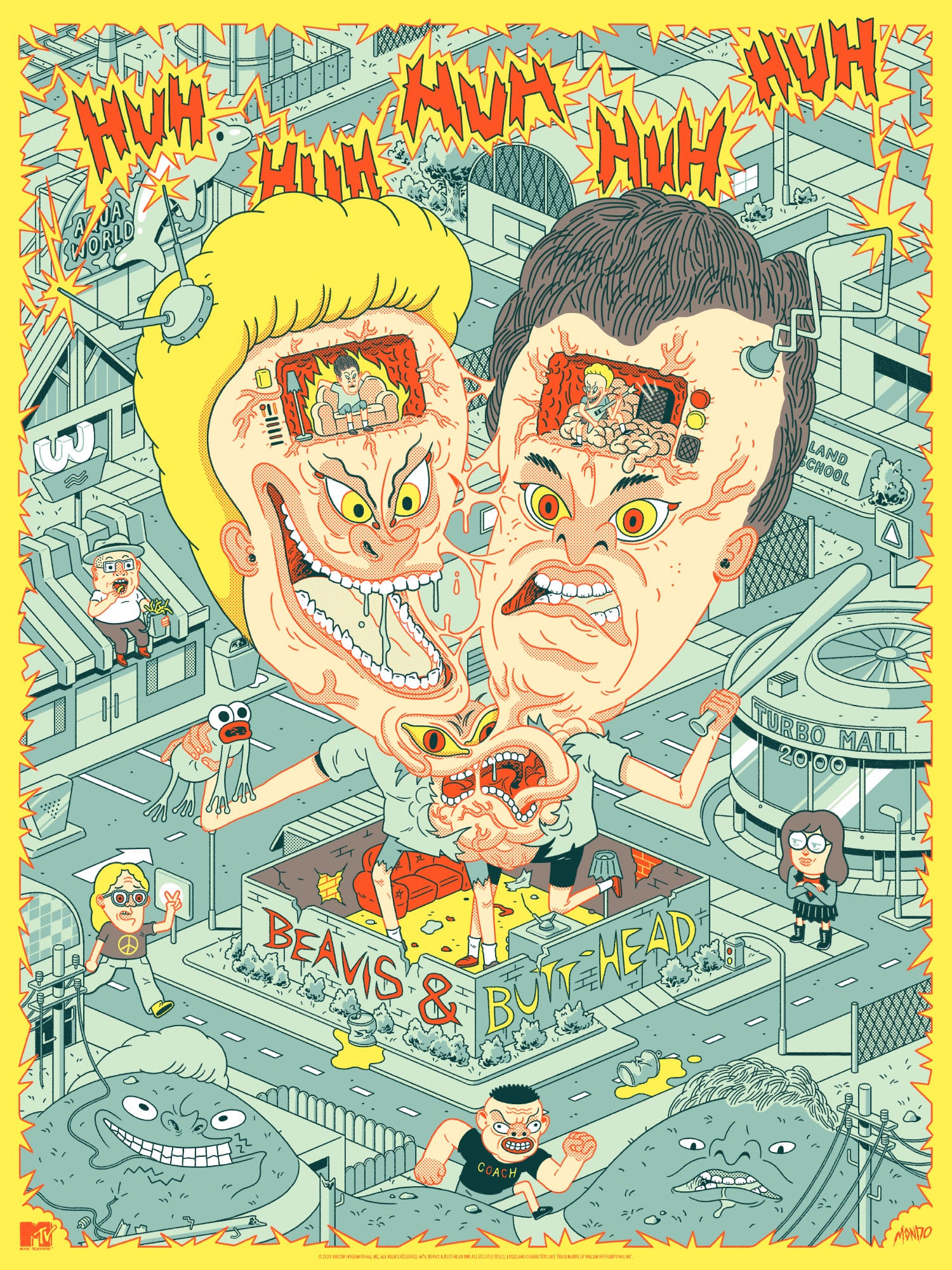 Beavis and Butt-Head Poster - Classic 90s Cartoon Wall Art for Fans, Home & Office Decor - Perfect for Bedrooms, Game Rooms & Pop Culture Collectors