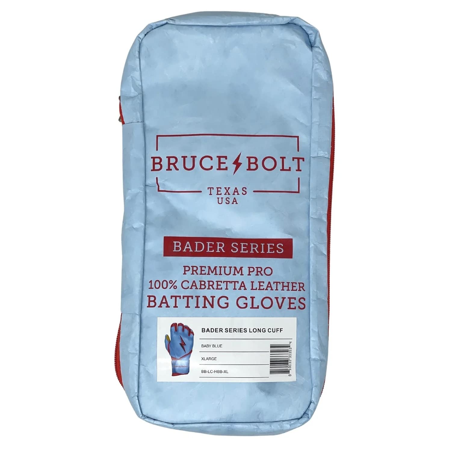 BRUCE BOLT Signature Series Long Cuff Batting Gloves - Premium Baseball & Softball Training Gloves for Hitting & Fielding - Perfect for Practice, Games & Tournaments