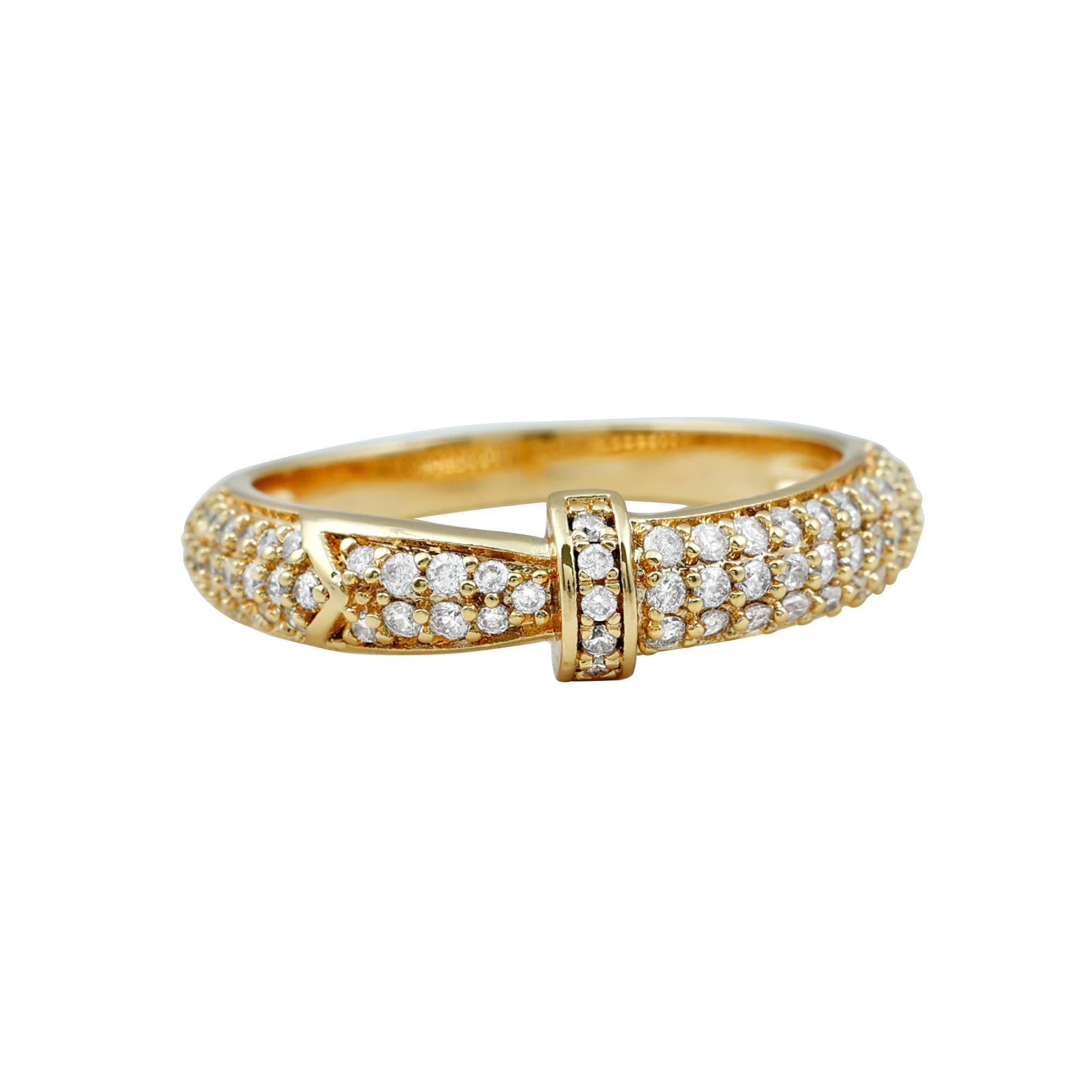 14K Solid Gold Diamond Wedding Band for Women - Certified April Birthstone Ring, Classic Elegant Wedding Ring for Brides, Anniversaries & Special Occasions