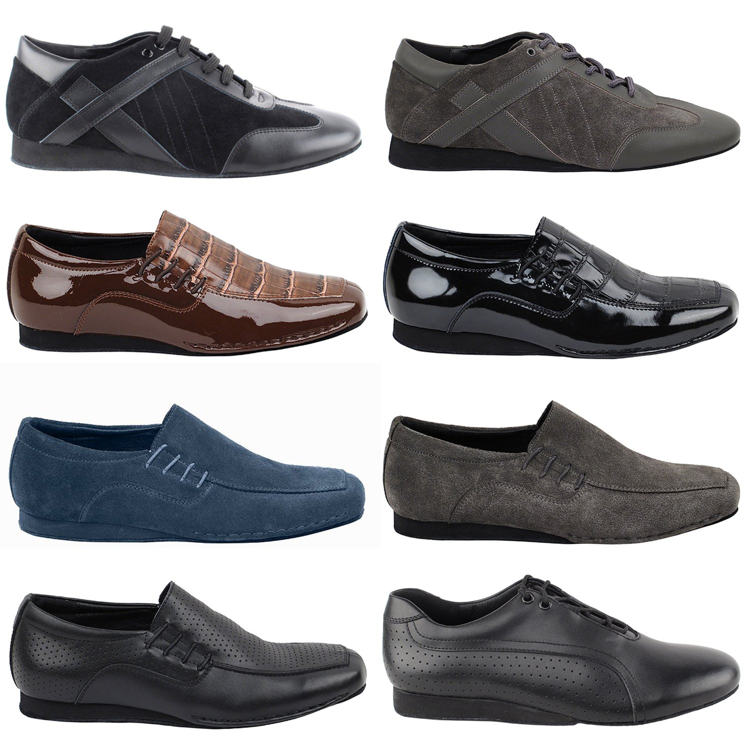 50 Shades Men's Flat Dance Shoes for Ballroom, Salsa & Swing - Comfortable Practice & Casual Wear - Perfect for Dance Classes, Social Events & Everyday Use