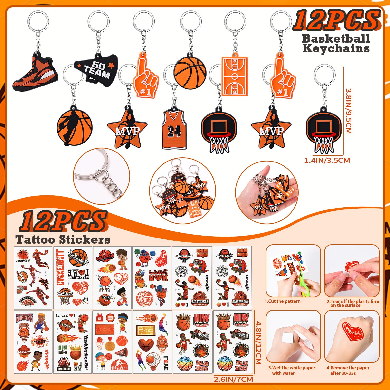 Winrayk 122Pcs Basketball Party Favors - Sports Gifts, Toys & Decor for Birthday Celebrations
