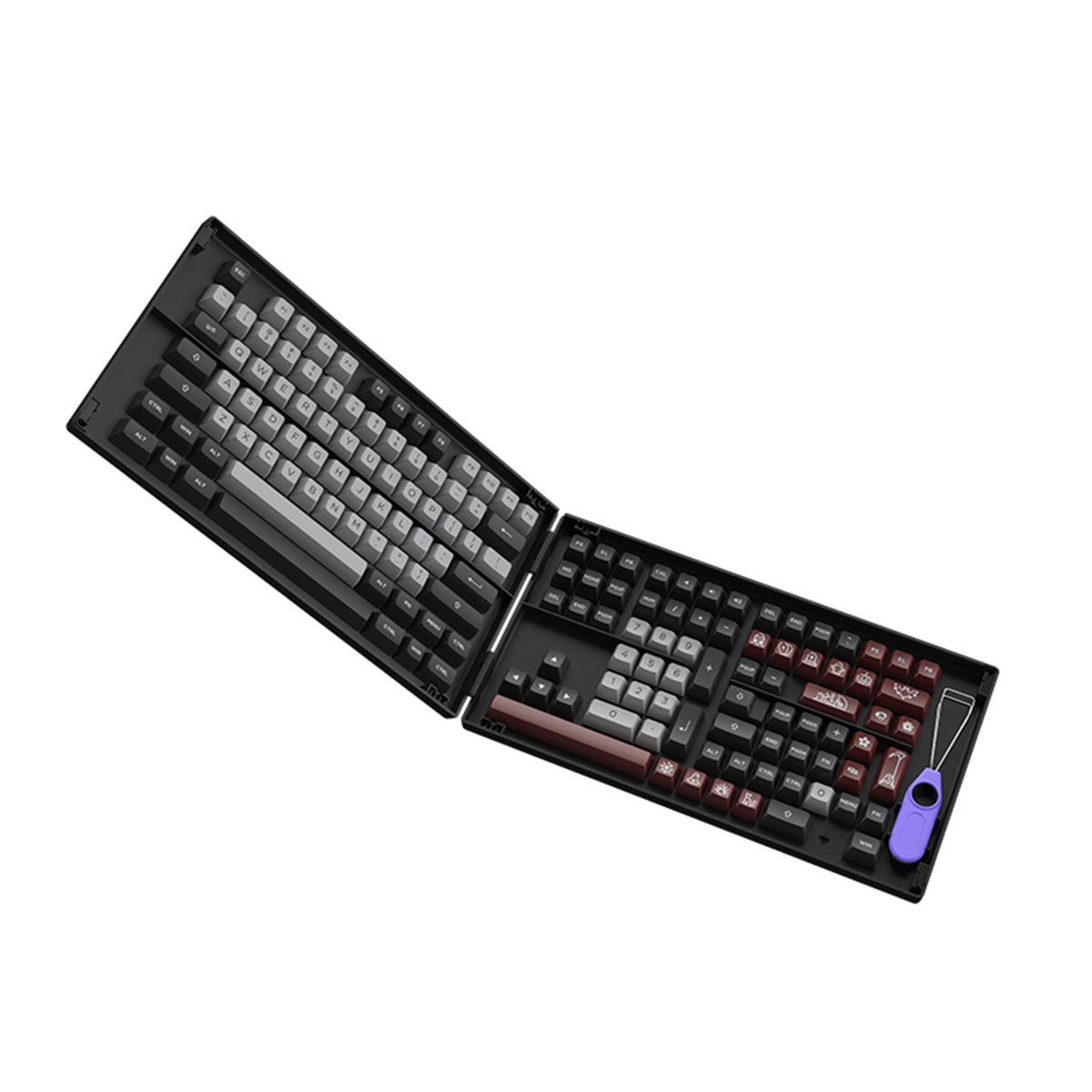 Akko Dracula Fullset PBT Doubleshot ASA Profile 198 pcs Keycaps - Custom Mechanical Keyboard Keycap Set for Gaming & Typing Enthusiasts