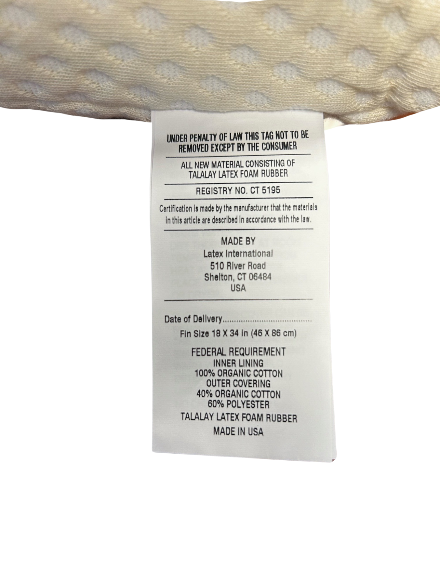 Latex International Rejuvenite Natural High Profile Pillow - Premium Latex Pillow for Neck & Shoulder Support - Perfect for Side Sleepers & Back Pain Relief